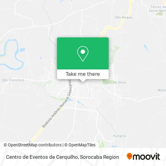 Centro de Eventos de Cerquilho map