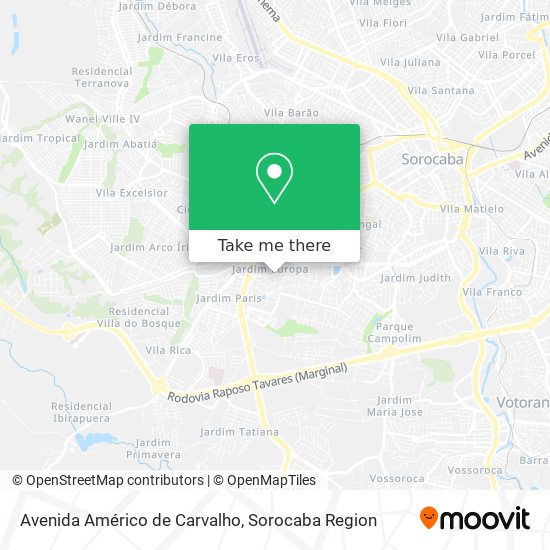 Avenida Américo de Carvalho map