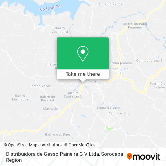 Distribuidora de Gesso Paineira G V Ltda map