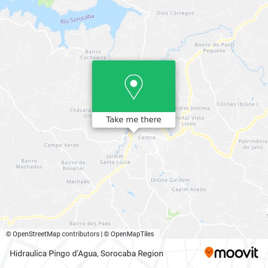 Hidraulica Pingo d'Agua map