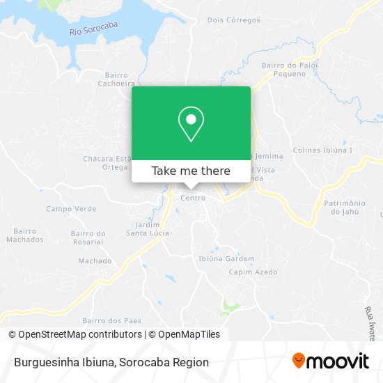 Burguesinha Ibiuna map