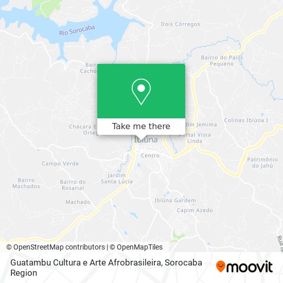 Mapa Guatambu Cultura e Arte Afrobrasileira