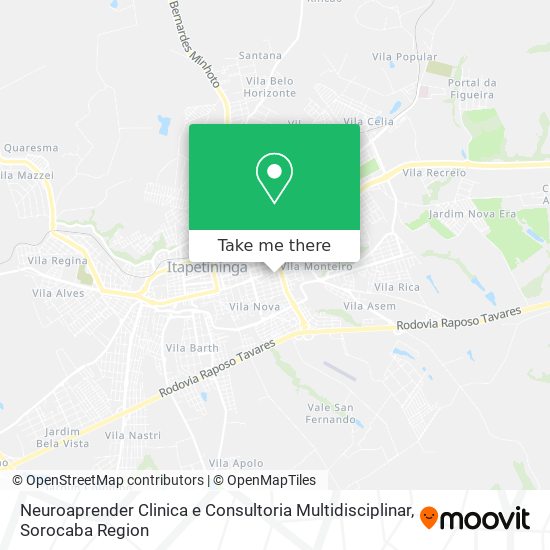 Mapa Neuroaprender Clinica e Consultoria Multidisciplinar