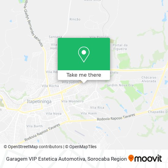 Garagem VIP Estetica Automotiva map