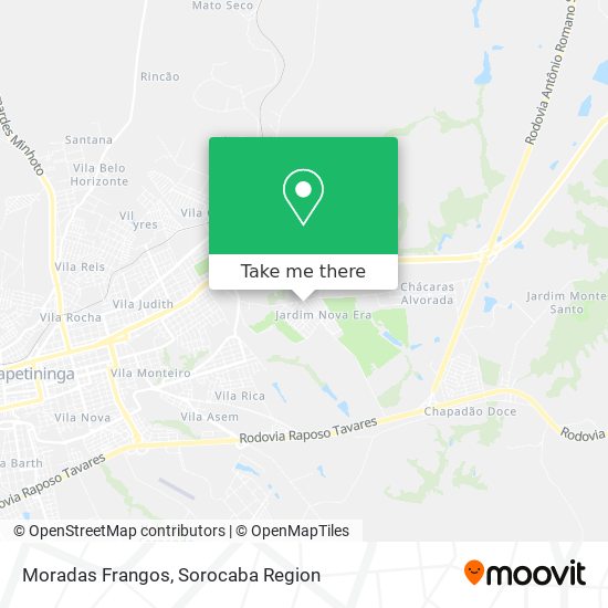 Moradas Frangos map