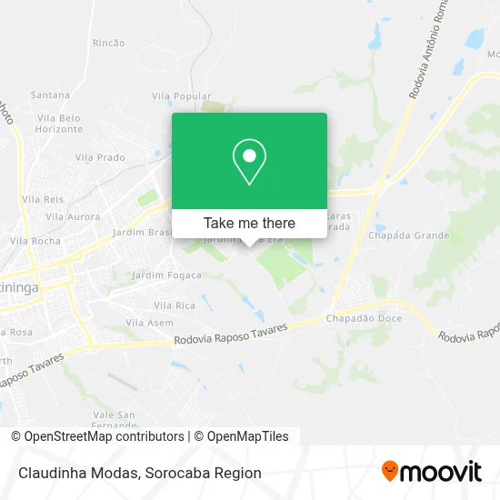 Claudinha Modas map