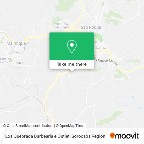 Los Quebrada Barbearia e Outlet map