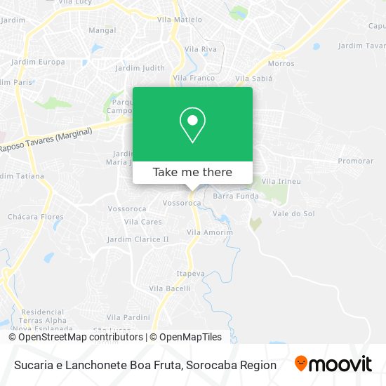 Sucaria e Lanchonete Boa Fruta map