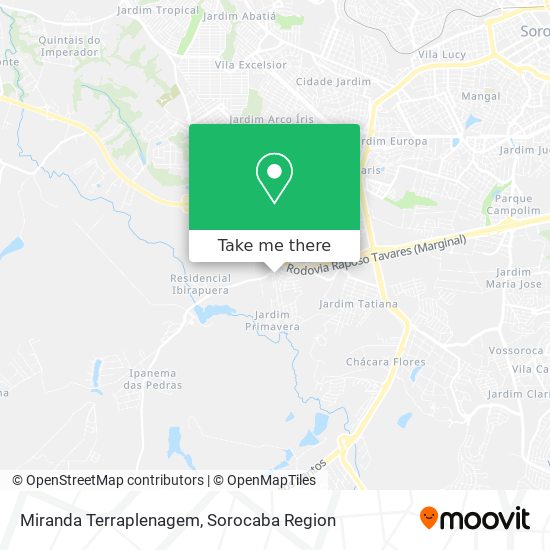 Miranda Terraplenagem map