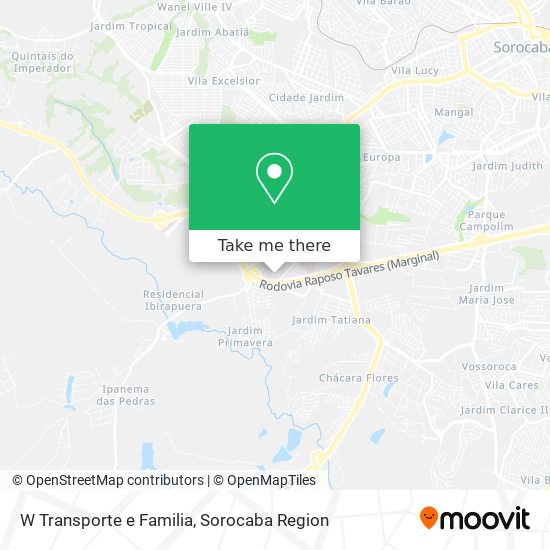 W Transporte e Familia map