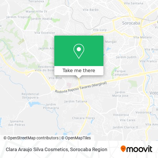 Mapa Clara Araujo Silva Cosmetics