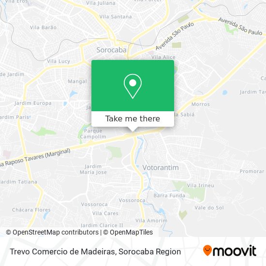 Mapa Trevo Comercio de Madeiras