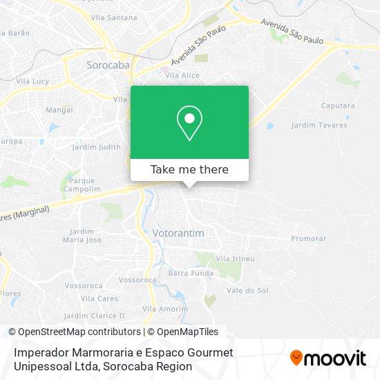 Imperador Marmoraria e Espaco Gourmet Unipessoal Ltda map