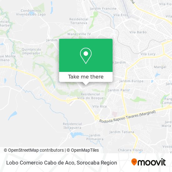 Lobo Comercio Cabo de Aco map