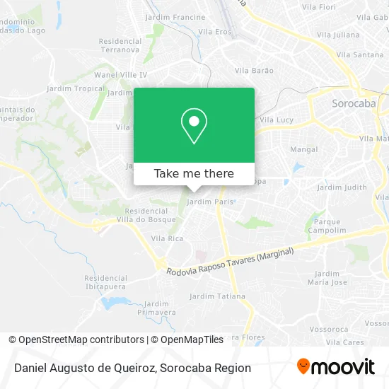Daniel Augusto de Queiroz map