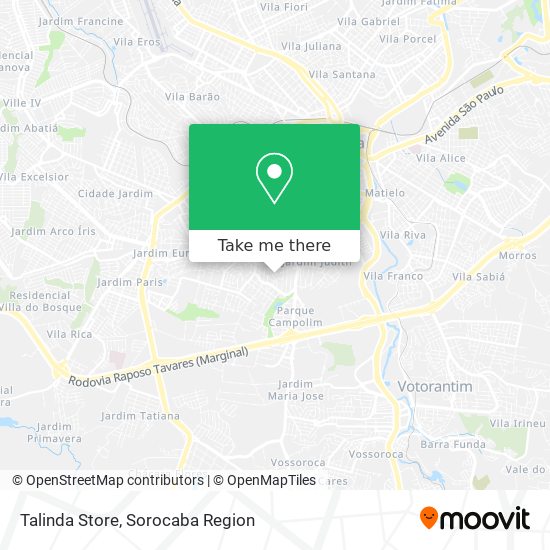 Talinda Store map