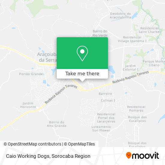 Caio Working Dogs map