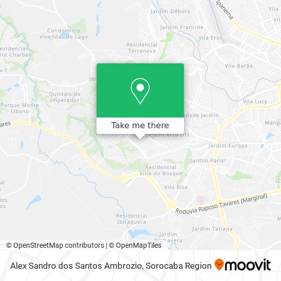 Mapa Alex Sandro dos Santos Ambrozio