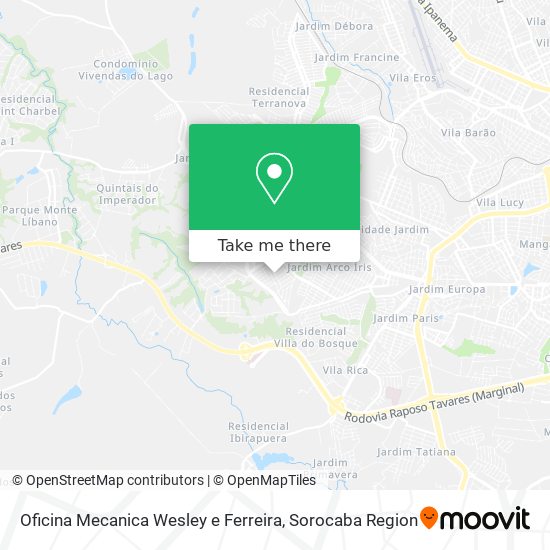 Oficina Mecanica Wesley e Ferreira map