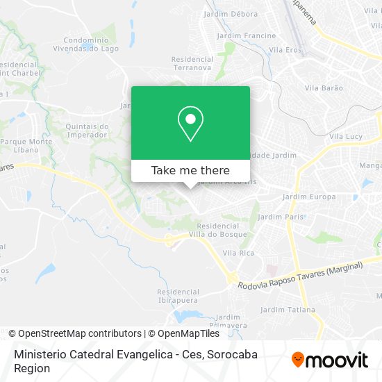 Ministerio Catedral Evangelica - Ces map