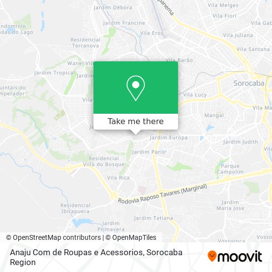 Anaju Com de Roupas e Acessorios map