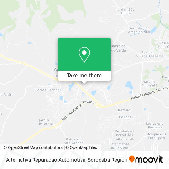 Alternativa Reparacao Automotiva map