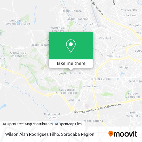 Wilson Alan Rodrigues Filho map