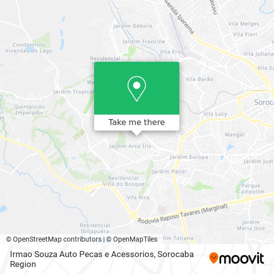 Mapa Irmao Souza Auto Pecas e Acessorios