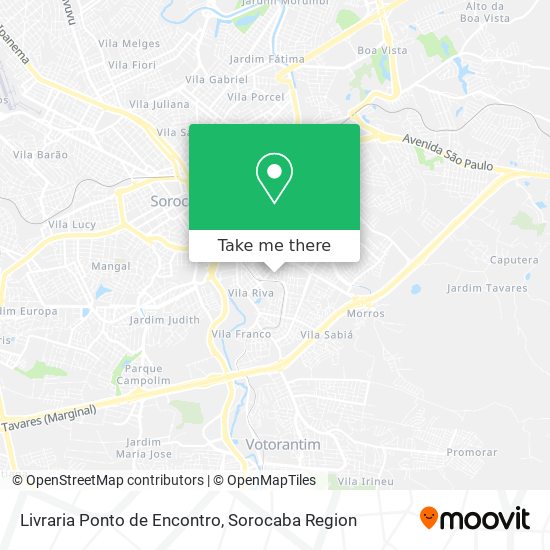 Mapa Livraria Ponto de Encontro