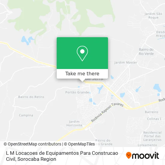 L M Locacoes de Equipamentos Para Construcao Civil map