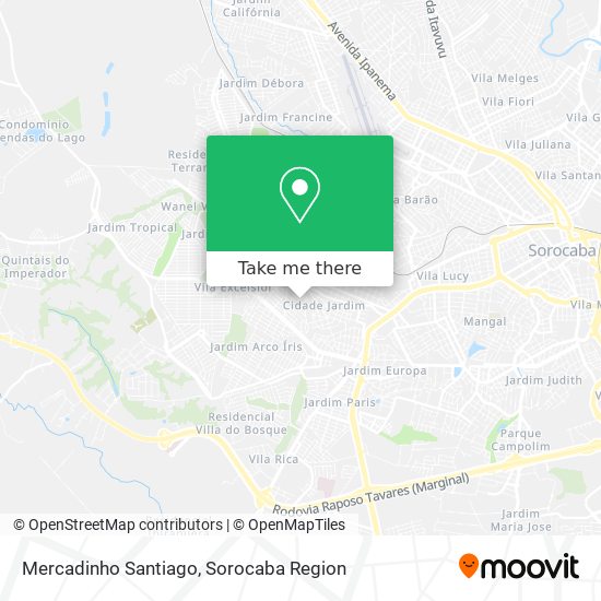 Mapa Mercadinho Santiago