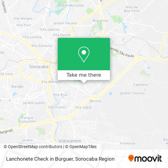 Lanchonete Check in Burguer map