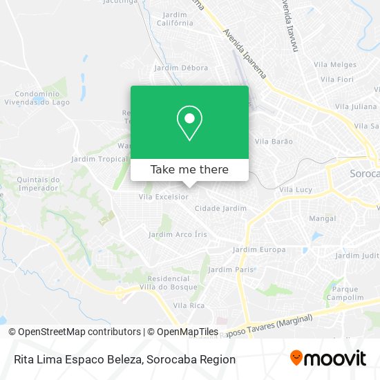 Mapa Rita Lima Espaco Beleza
