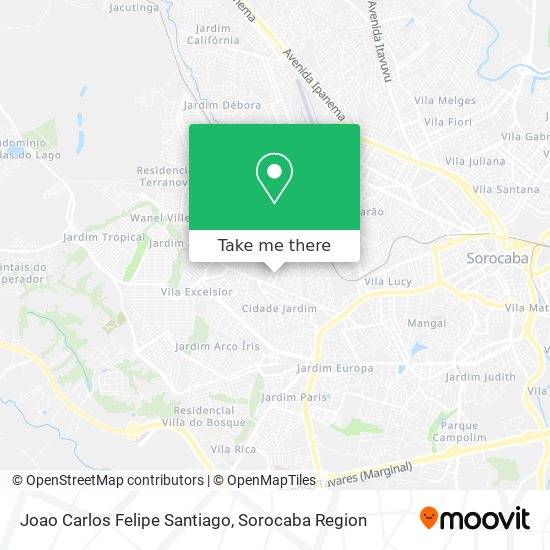 Joao Carlos Felipe Santiago map