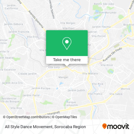 Mapa All Style Dance Movement