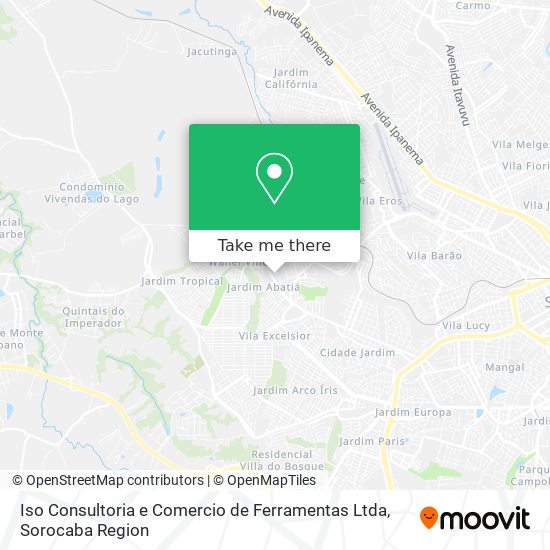 Iso Consultoria e Comercio de Ferramentas Ltda map