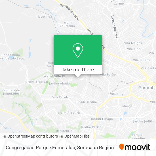 Congregacao Parque Esmeralda map