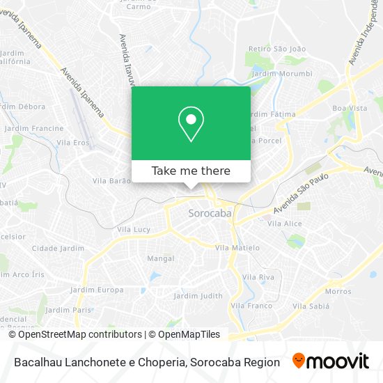 Bacalhau Lanchonete e Choperia map