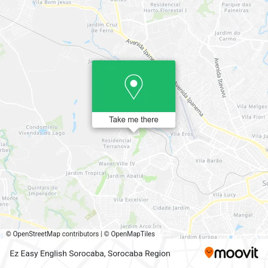 Ez Easy English Sorocaba map