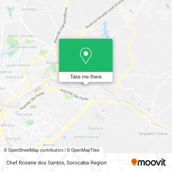 Chef Rosane dos Santos map