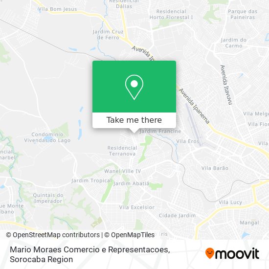 Mario Moraes Comercio e Representacoes map