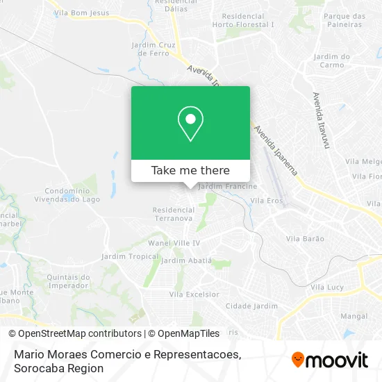 Mario Moraes Comercio e Representacoes map