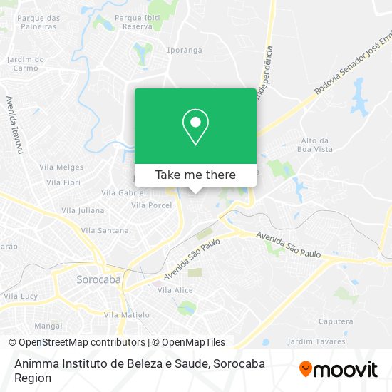 Mapa Animma Instituto de Beleza e Saude