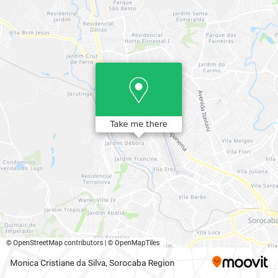 Monica Cristiane da Silva map