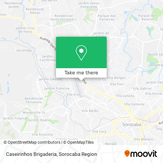 Caseirinhos Brigaderia map