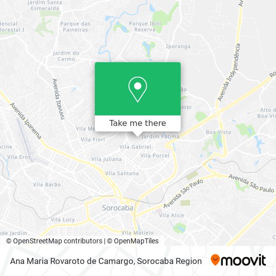 Ana Maria Rovaroto de Camargo map