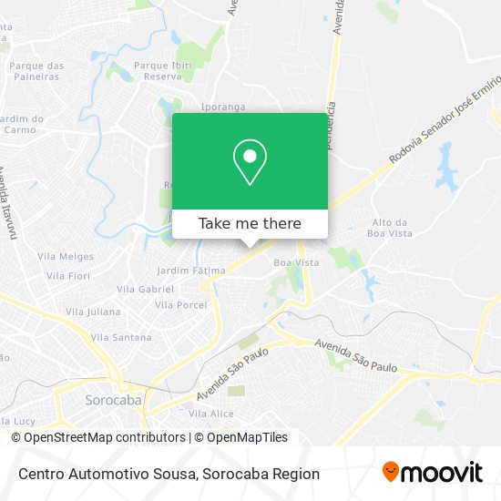 Mapa Centro Automotivo Sousa