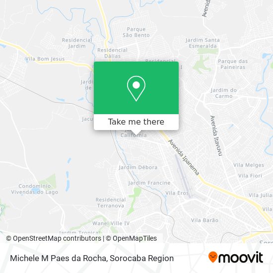 Michele M Paes da Rocha map
