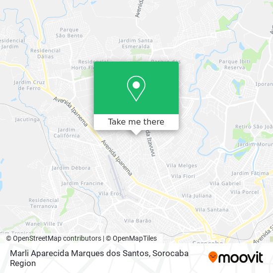 Mapa Marli Aparecida Marques dos Santos