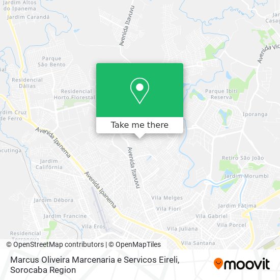 Marcus Oliveira Marcenaria e Servicos Eireli map